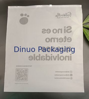 Waterdichte, stofdichte, veilige afdichting, dubbelzijdige, matte CPE-ziptas met aangepast logo, herbruikbaar en duurzaam