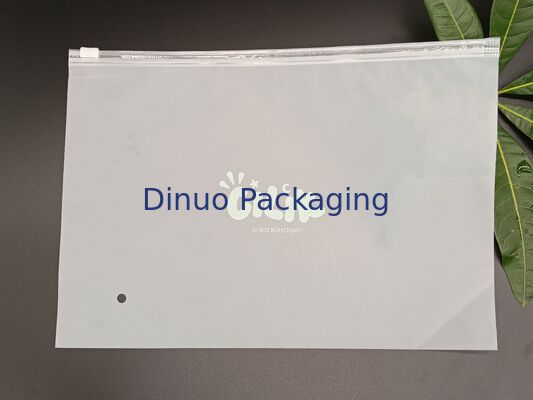 Milieuvriendelijke, voedselveilige, herbruikbare CPE-mat ritszakje voor kledingdocumenten