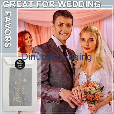 Food Grade Glassine Paper Bags Greaseproof Translucent Disposable Bags for Small Bakery Snacks