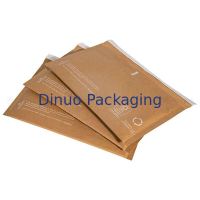 Biologisch afbreekbaar Eco dubbel gelaagd gepolsterde envelop Bruine honingraat verzendzakken Kraftpapier Bubble Mailer Compostabel