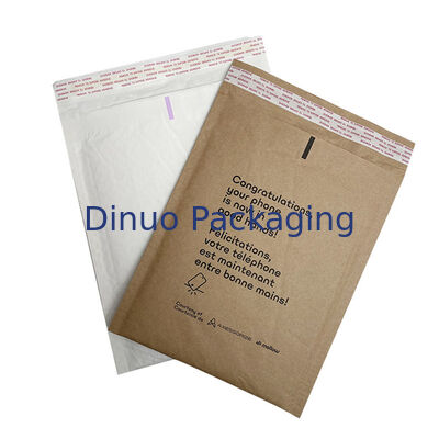Biologisch afbreekbaar Eco dubbel gelaagd gepolsterde envelop Bruine honingraat verzendzakken Kraftpapier Bubble Mailer Compostabel