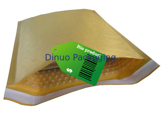 De gele Kraftpapier-Document Envelop van de Bellenomslag, 235x330mm #H de Zakken van Bellenmailer