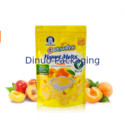 Resealable Slotdouane drukte omhoog Tribunezakken, Plastic Voedsel Verpakkingszakken