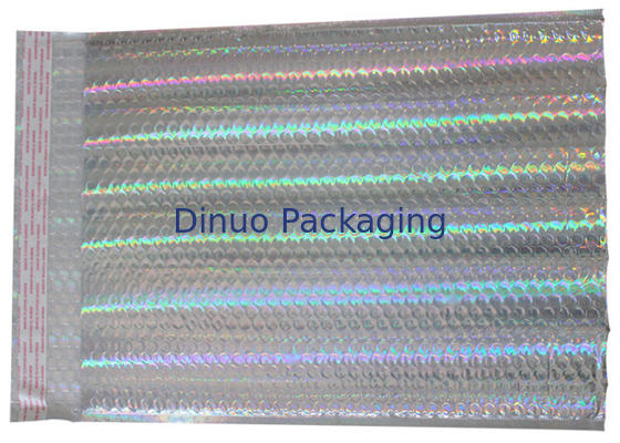 Luxe Holografische Postzakken, Glanzende Kleur Opgevulde de Verpakkingsenveloppen van #000/van 4x8