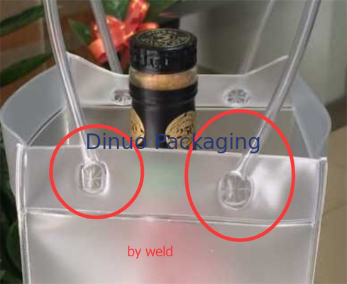 De waterdichte Zak van het de Zak Plastic Ijs van pvc Transparante met Handvat Vriendschappelijke Eco