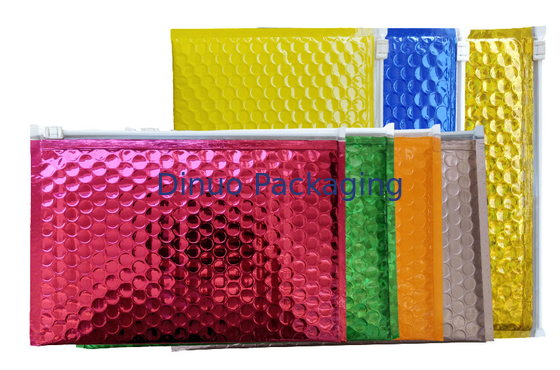 Multi - van de Bellenzakken van de Functieritssluiting de Douanea5 Roze Gemetalliseerde Film Holografische Opgevulde Postenveloppen