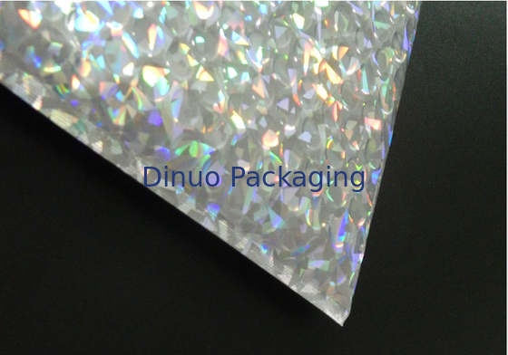 Reclosable 250x180mm Glanzende Holografische de bellenzak van de Schuifritssluiting, Bel voor verpakking