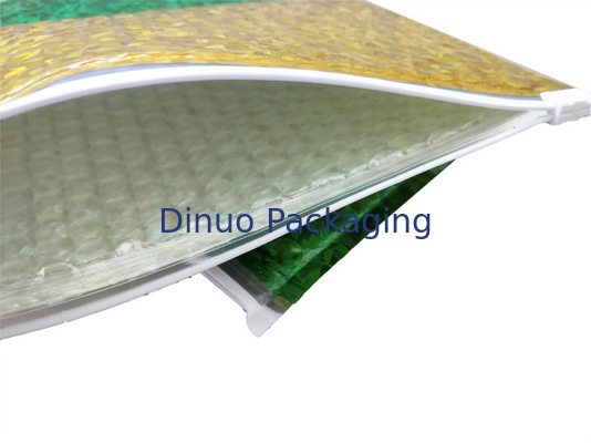 De het douaneembleem en druk namen de gouden van de de Aluminiumfolie Metaalbel van de kleurena4 ritssluiting Uitdrukkelijke Zak toe