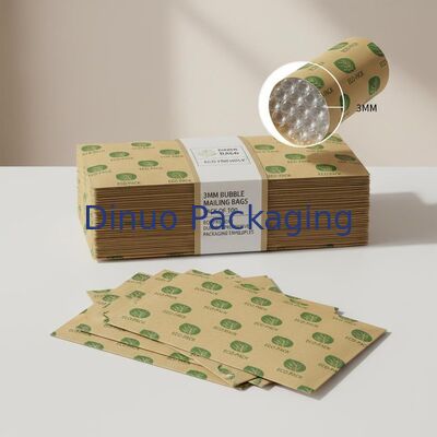 3 mm Bubble Height Bubble Mailing Bags Pack van 100 Custom Logo Design Eco Friendly Duurzame beschermende verpakkingsenveloppen
