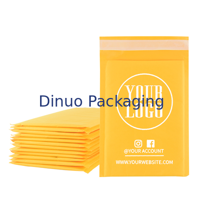 Lichtgewicht Kraft Bubble Mailers met binnenmaterialen van polyethyleen met lage dichtheid en een aangepast logo voor verpakking