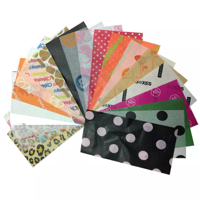 Geschenkverpakking Kleine papieren zakdoekjes Gekleurde ambachtelijke boeket bloemen inpakpapier 5